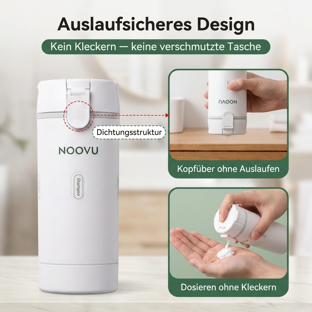 Auslaufsicheres Design Infografik